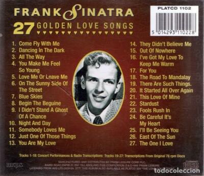 FRANK SINATRA- ''27 golden love songs''- Come Fly With Me/Fools Rush In- SEALED CD