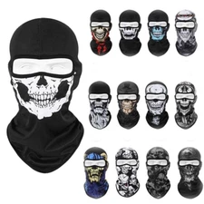 Tactical Balaclava Skull Ghost Cosplay Full Face Mask Halloween Ski Face Cover