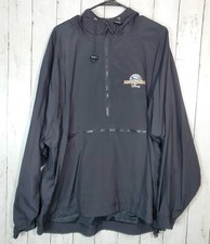 Walt Disney World Adventures Black Hooded Windbreaker Jacket Sz L Large Nice