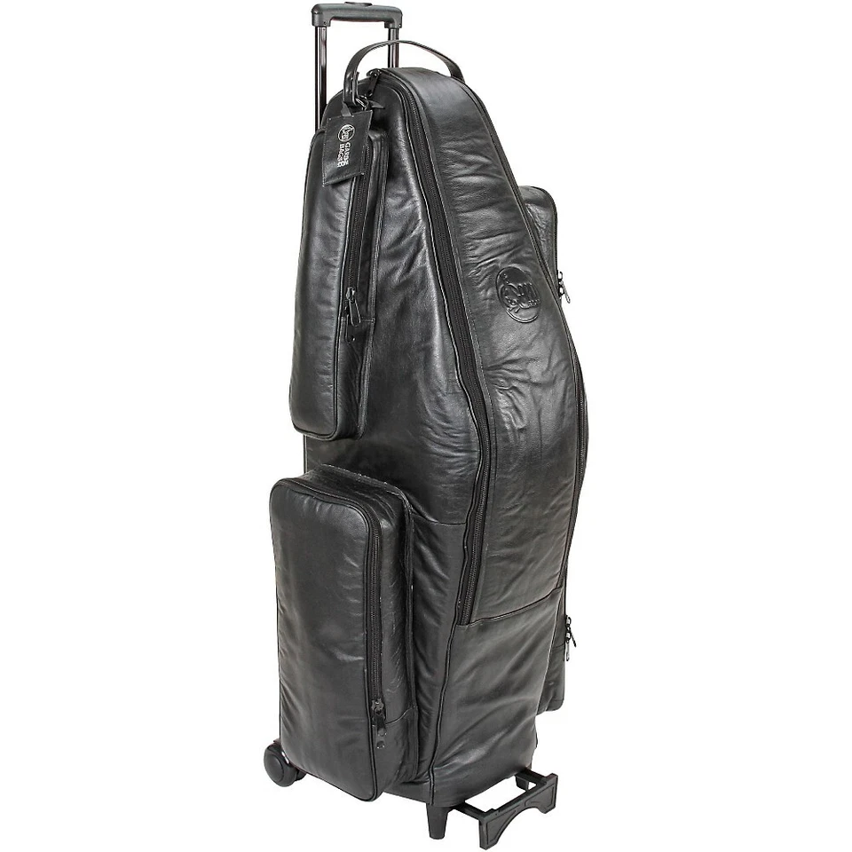 Saxofón barítono Gard Low Bb Wheelie Bag 107-WBFLK negro ultra cuero Foto 3 de 4