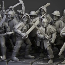 Sunland Militia -10 models inc com – Highlands Miniatures – 28mm Empire 