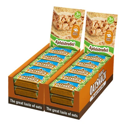 DAVINA (20,97 EUR/kg) Energy OatSnack, natürliche Riegel - 30x65g APFELSTRUDEL
