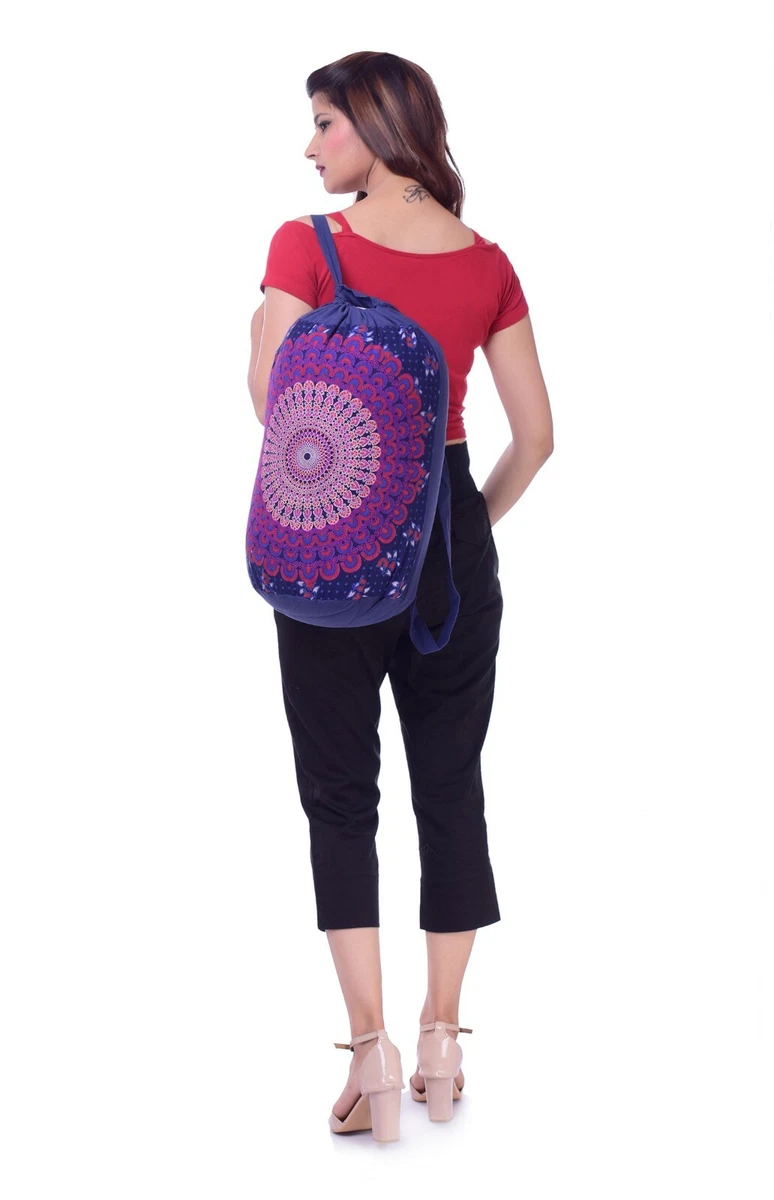 Indian Ethnic Mandala Backpack Hippie Boho Festival Hobo Bag Beach