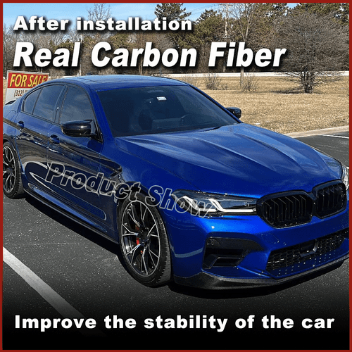 REAL Carbon Side Skirt Extension Lips For BMW G30 540i M-Sport F90 M5 2017-2019 - Picture 2 of 11