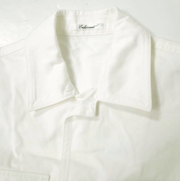 ENCHANTEMENT Japan white twill over jacket 591-1270218 1 ENCHANTEMENT Japan white twill over jacket 591-1270218 1