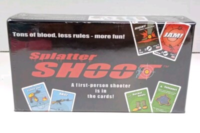 Splatter Shoot First Person Shooter Character Animation Table Top Card Game NEW