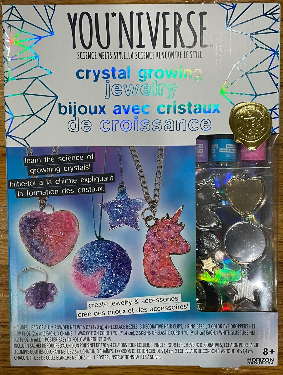 YOU*NIVERSE Crystal Growing Jewelry Accessories Science Meet Style