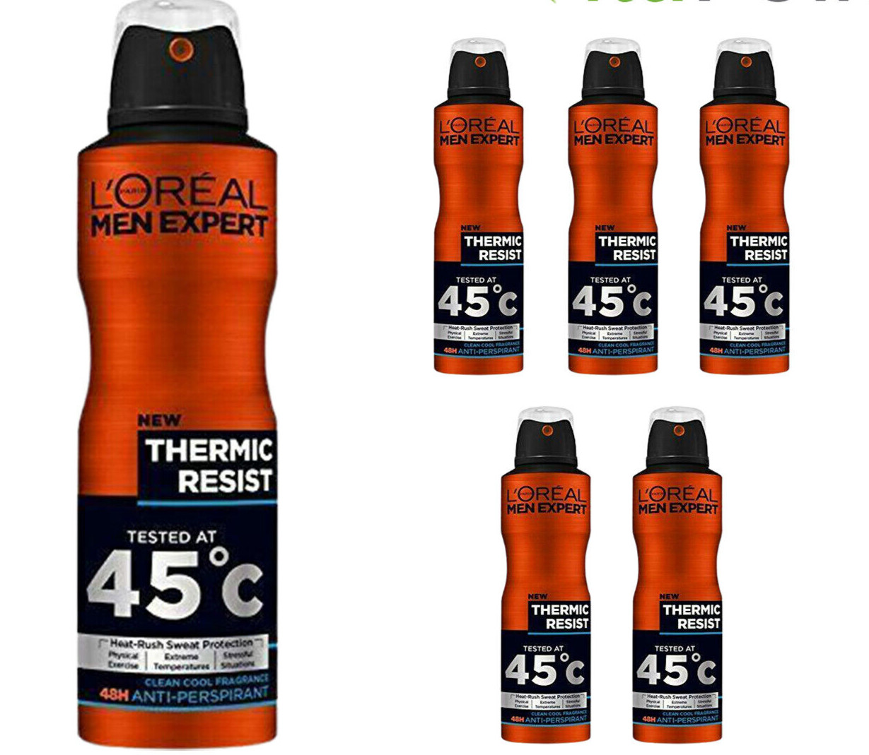 L'Oréal Men Expert Deodorant Thermic Resist XXL Anti-Perspirant Spray 300ml | 48H Heat-Resistant Shield, Ceramic Technology, Super Size 300ml Spray, Protection Against Heat - Image 7
