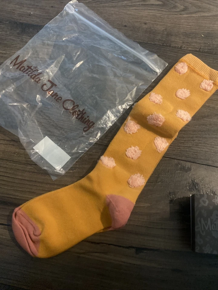 Calcetines pompón hasta la rodilla pequeños MATILDA JANE Just Imagine Dana niñas Foto 2 de 4