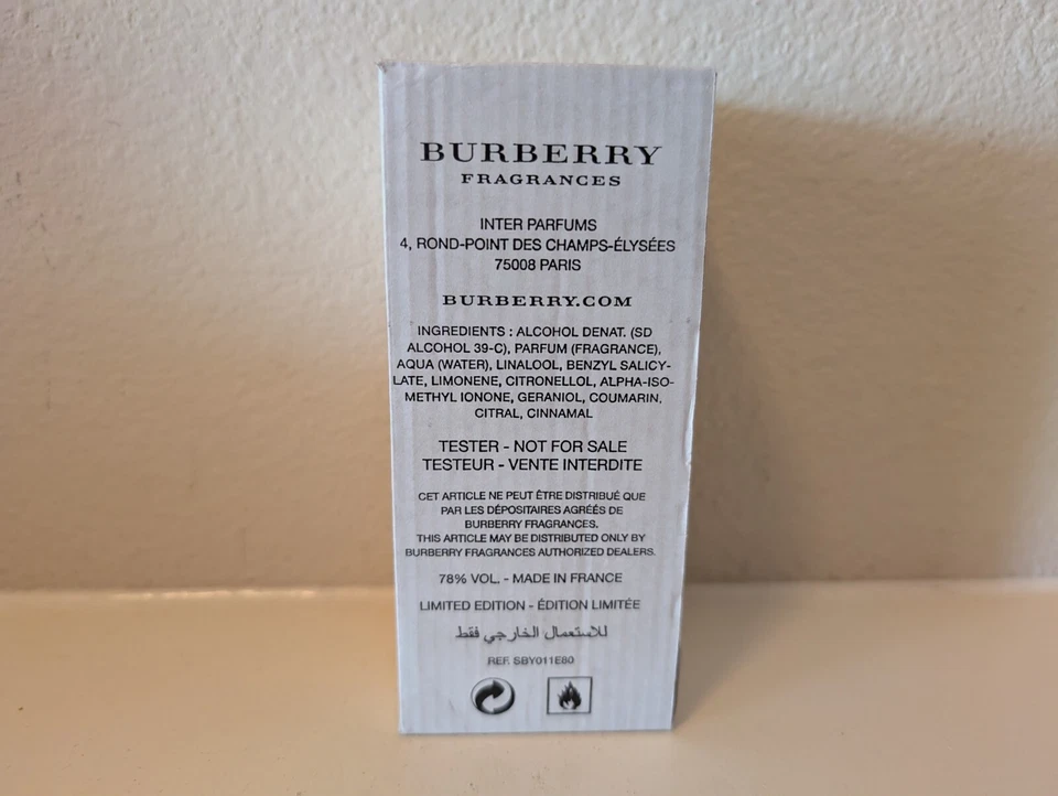 Туалетная вода-спрей для женщин Burberry Sport Ice 2,5 унции / 75 мл ТЕСТЕР - Изображение 2 из 3