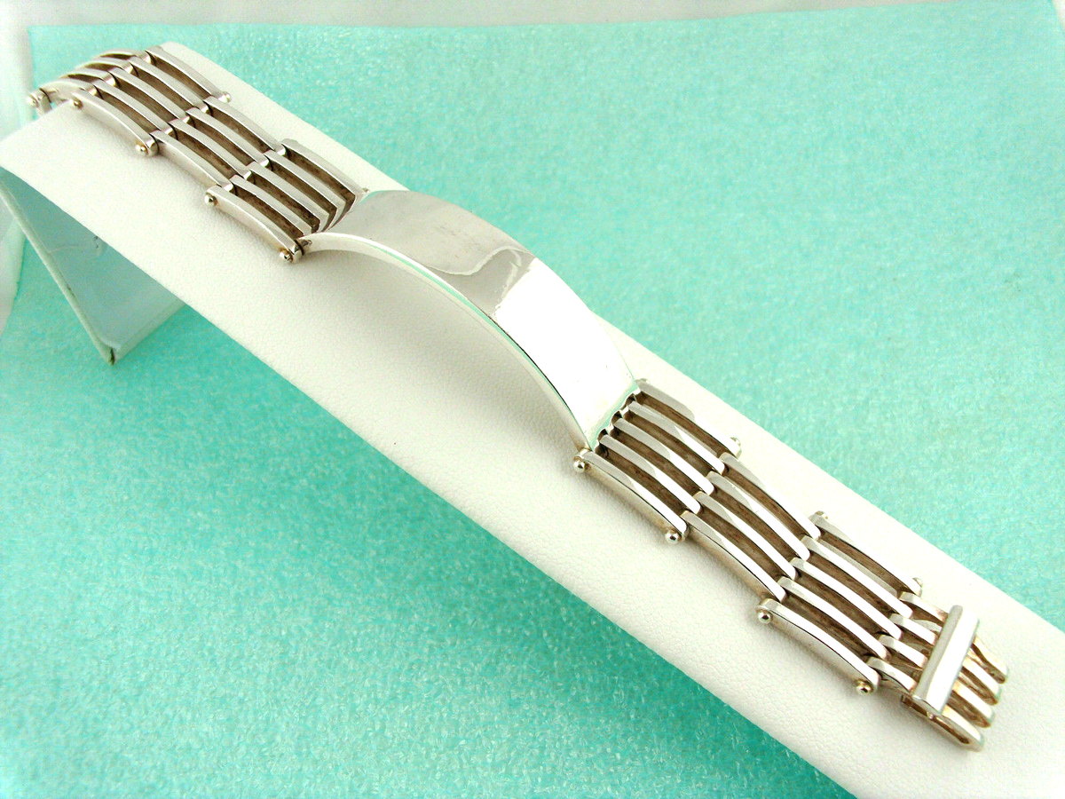 Tiffany & Co Gatelink I.D. Bracelet 18K Gold & Sterling Silver