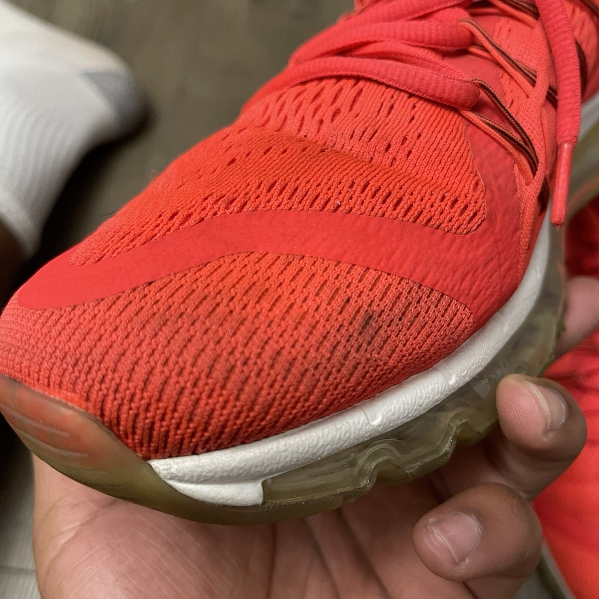 Size 13 - Nike Air Max 2015 Bright Crimson Black White 