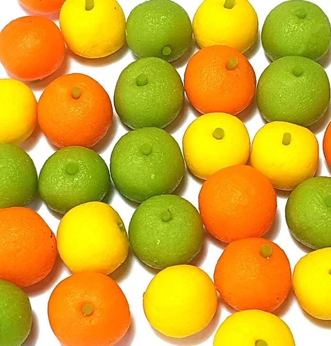 100 Dollhouse Miniature Mixed Fruit * Doll Mini Tiny Food Set Orange Lemon Lime
