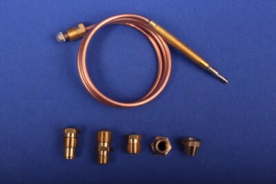 Universal Thermoelement 900 mm mit 5 Adaptern Gasgrill Gasherd Bräter