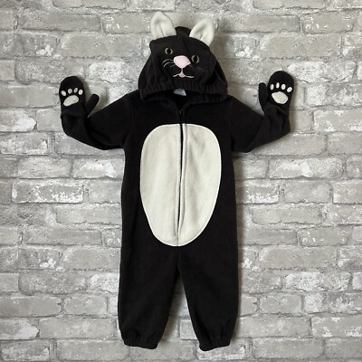 Old Navy 12 Months Fleece Kitty Cat Halloween Black