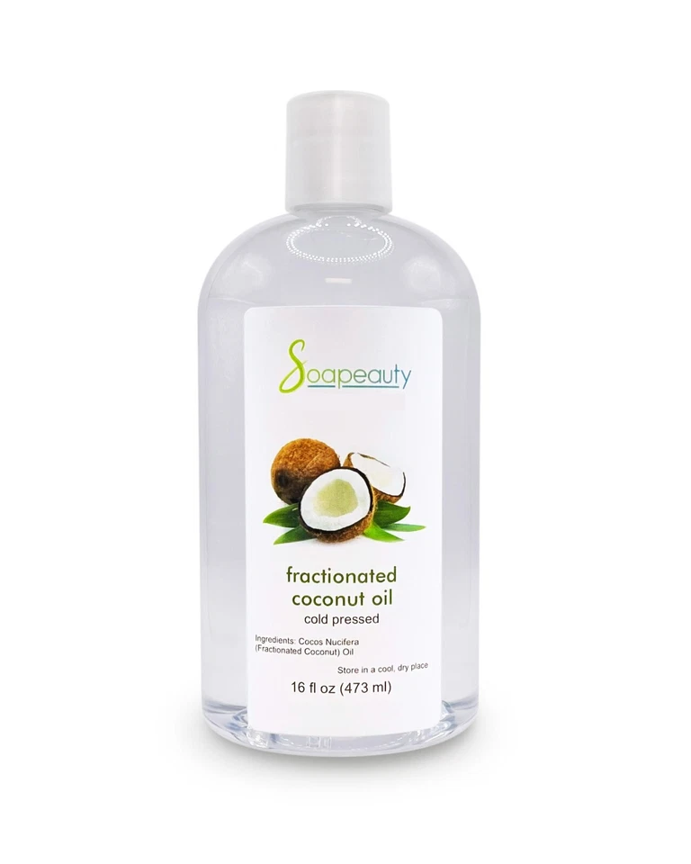 Fractionated Coconut Oil 100% Pure & Natural Cold Pressed by Soapeauty