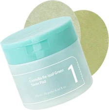 No.1 Toner Pads | Centella Re-Leaf Green Toner Pad | Double-Sided | Centella Asi