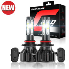9006 Hb4 Led Headlight Kit High Low Beam Fog Lights Cob 6000k White Bulbs Light