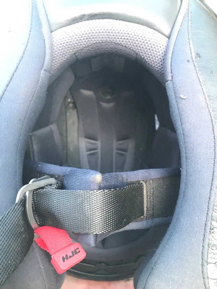 Шлем мотоциклетный HJC черный размер FG-17 M, L 7 1/8 - 7 1/4 S7-58 см CA1183-14 - Изображение 4 из 4