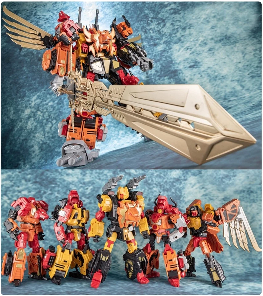 J.B 5in1 G1 Predaking Combination 18in 45cm Oversized Action Figure Toy Gift - Image 4 of 4