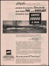 1957 Stern Slegman Prins Co Building Photo Kansas City ADT Alarm System Print Ad