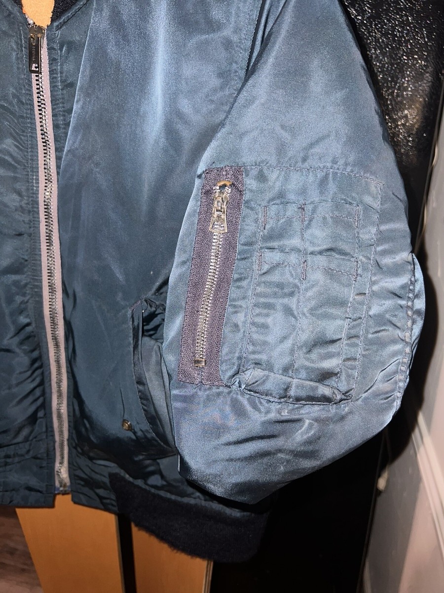 USA製 SPIEWAK MA-1 flight jacket Vintage Blue MA-1 Spiewak Flight Jacket Large | eBay