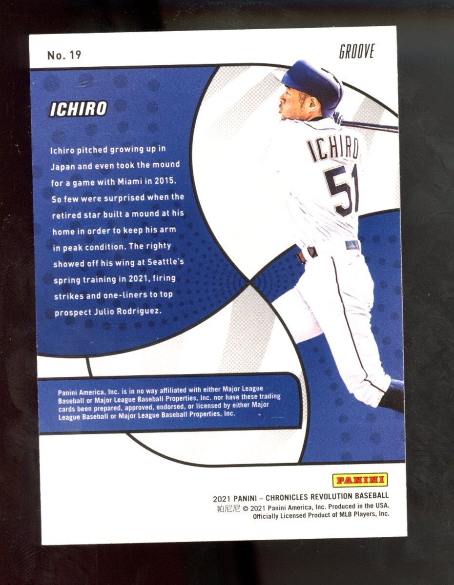 2021 Panini Chronicles #19 Ichiro Revolution Groove | eBay