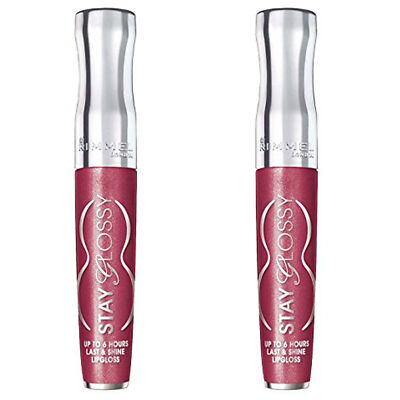 NEW Rimmel Stay Glossy Oh My Gloss! Lip Gloss Captivate Me! 0.18 Ounce (2 Pack)