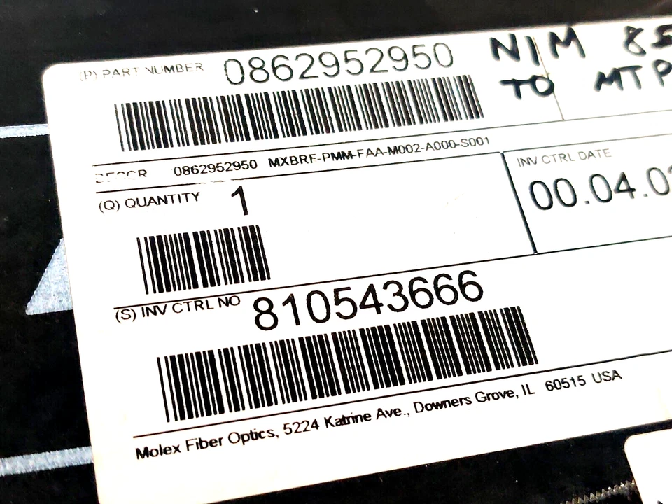Molex 2 Meter 862952950 Fiber Optic Singlemode Fanout Cable MXBRF-PMM-FAA-M002 - Image 2 of 4