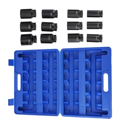 12tlg 3/4''Inch DRIVE DEEP IMPACT 24-41mm Socket Set  Für Reach Long Impact Socke