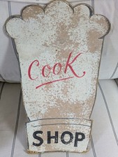 Vintage Chefs Hat Cookshop Sign