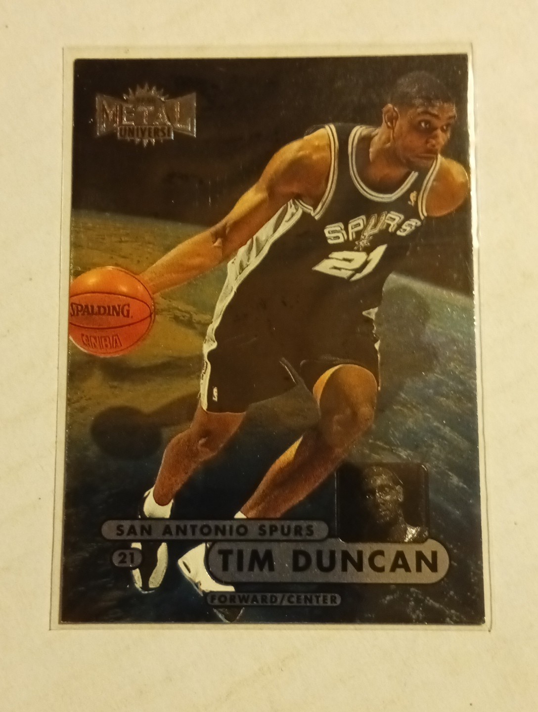 1997-98 Metal Universe Championship Preview - Tim Duncan #72 (RC)