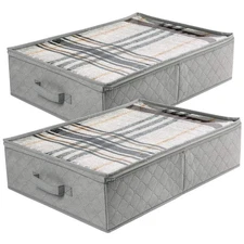 Foldable Under Bed Storage Bags Closet Organizers and bins Clothes Blankets