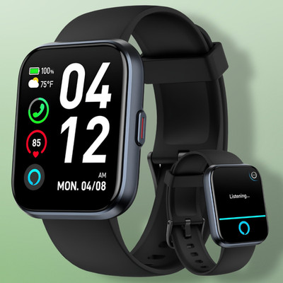 Smart Watches for Men/Women 1.8'' Alexa Fitness Tracker Bluetooth Calls IP68