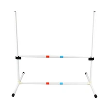Midlee Dog Agility Bar Jump- Indoor Outdoor Hurdles Adjustable Pet Course