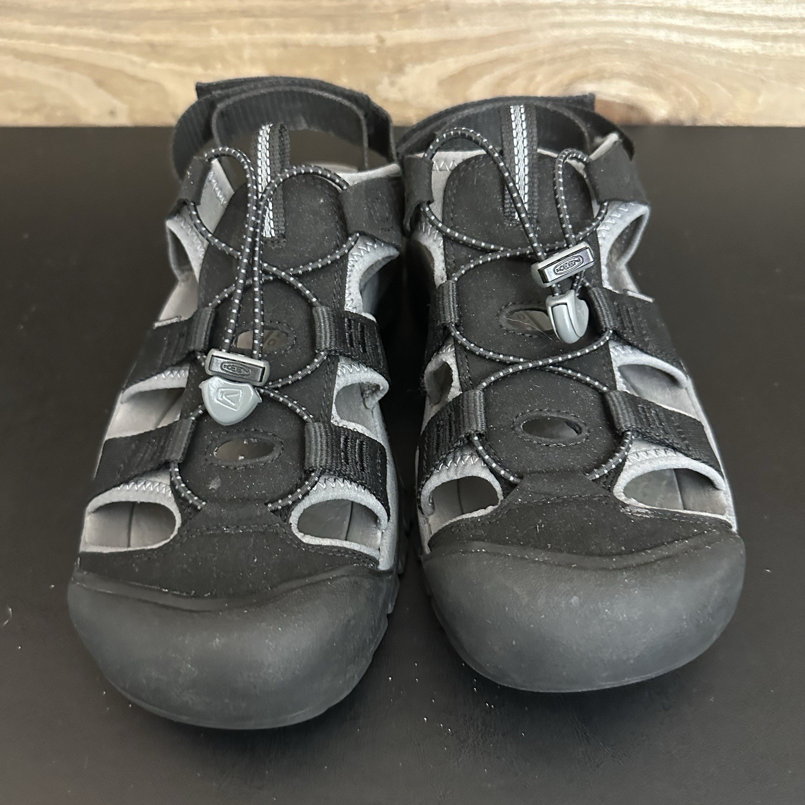 Keen RAPIDS H2 sandalo uomo nero grigio taglia US 9 scarpe acqua cinturino regolabile