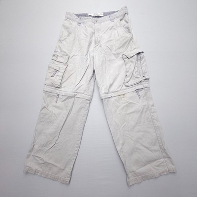 Vtg OTB One Tough Brand Canvas Cargo Pants Mens 36x30 (34x28'') Skate Convertible