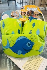 Stearns Puddle Jumper Kids Life Jacket 30-50 lbs Green Fish Coast Guard Approved