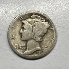 1917 MERCURY SILVER DIME ACTUAL COIN Get More Today And Save