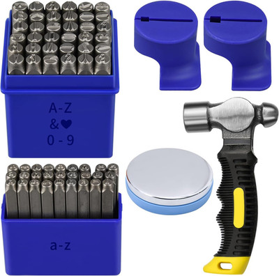 Metal Stamping Kit, Complete Jewelry Making Stamping Tools with 6Mm Font Upperca