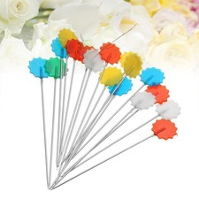 100 Pcs Plum Blossom Head Plastic Push Pins for Patchwork Sewing Crafts