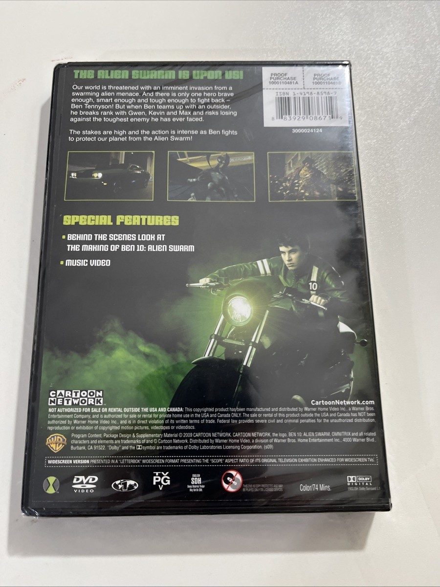 Ben 10: Alien Swarm (DVD, 2009, Widescreen) NEW Cartoon Network