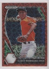 2021 Panini Prizm Draft Picks Red Velocity Elmer Rodriguez-Cruz #PDP105 0q3