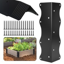 4 Pack 11"x3"x3" Raised Garden Bed Corner Brackets Corner Brackets for Raised...