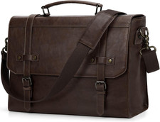 Borsa Porta PC 17.3 Pollici Borsa Lavoro Uomo Pelle PU Borsa Computer Impermeabi