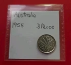 1955 Australia Threepence — photo from another recent sale
