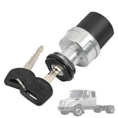 Ignition Switch with Two Keys Compatible with International 4400 7-TON 11-TON Re