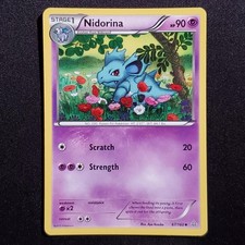 Nidorina 67/160 Uncommon Primal Clash Pokemon Moderately Played