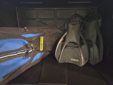 US Divers Adult Trek Travel Fin, Black, LG 10-18