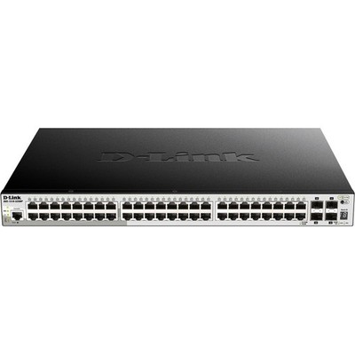 D-Link 48-Port Gigabit Stackable Smart Managed PoE Switch w/4 10GbE SFP+ Ports